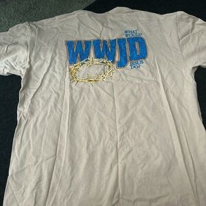 WWJD Graphic Men's Tee - Light Gray